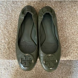 olive green flats